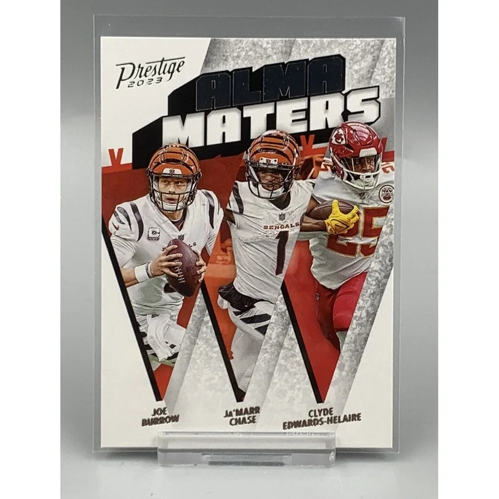 2023 Panini Prestige Alma Maters‎ Joe Burrow/Chase/Ewards-Helaire LSU #AM14